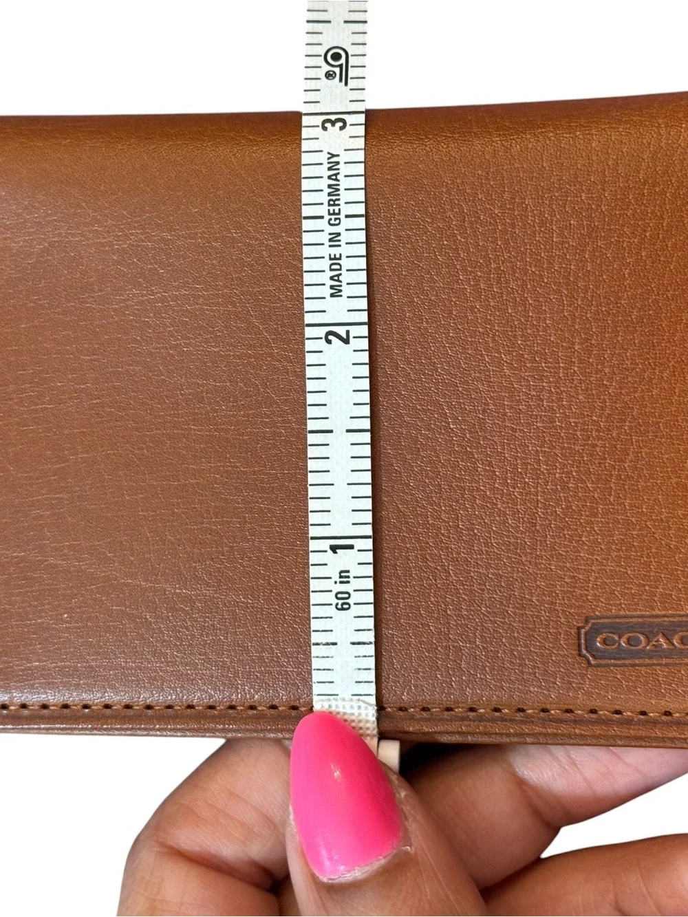 Rare Vintage Coach British Tan Water Buffalo ID Wallet Card Holder